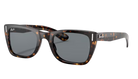 Ray-Ban Sunglasses with tortoiseshell frame and dark lenses on a white background