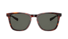 Costa Sunglasses with tortoiseshell frame and gray lenses on a white background