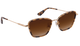Krewe sunglasses with tortoiseshell frame and brown gradient lenses on a white background