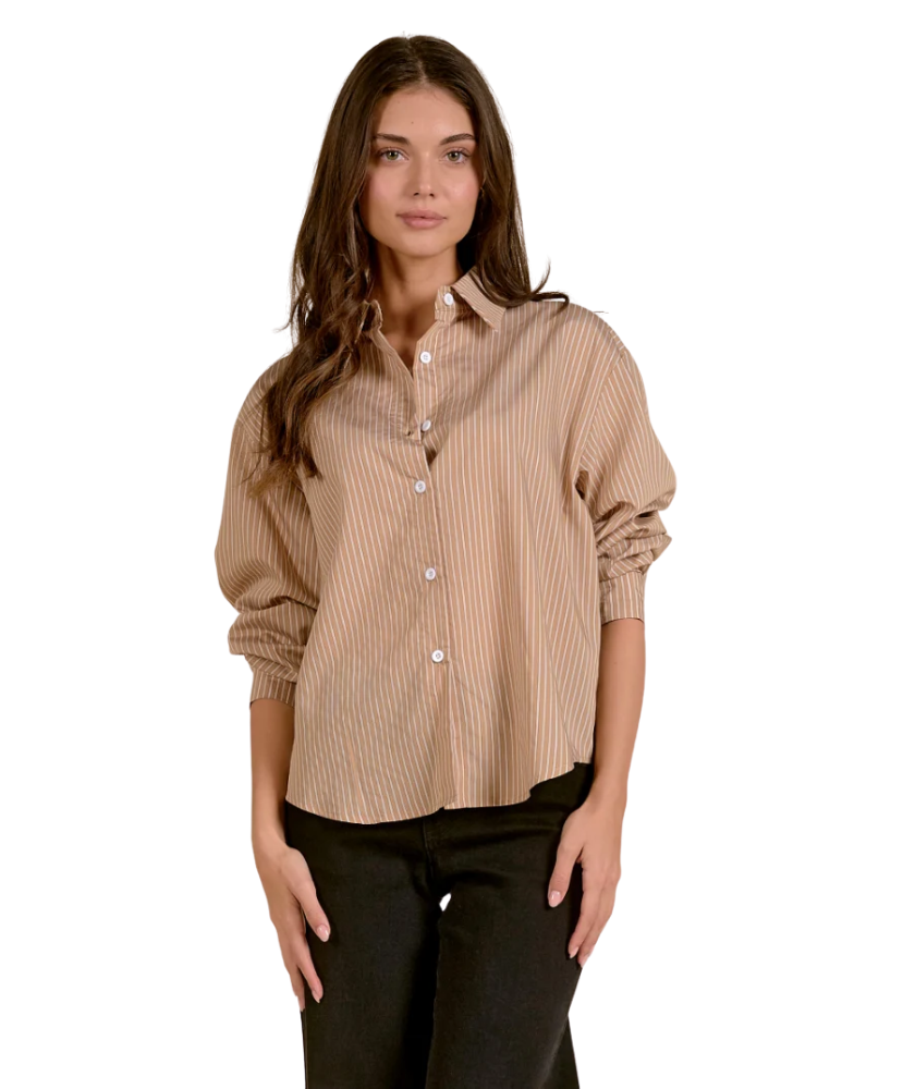 Britt Button Down Stripe Shirt