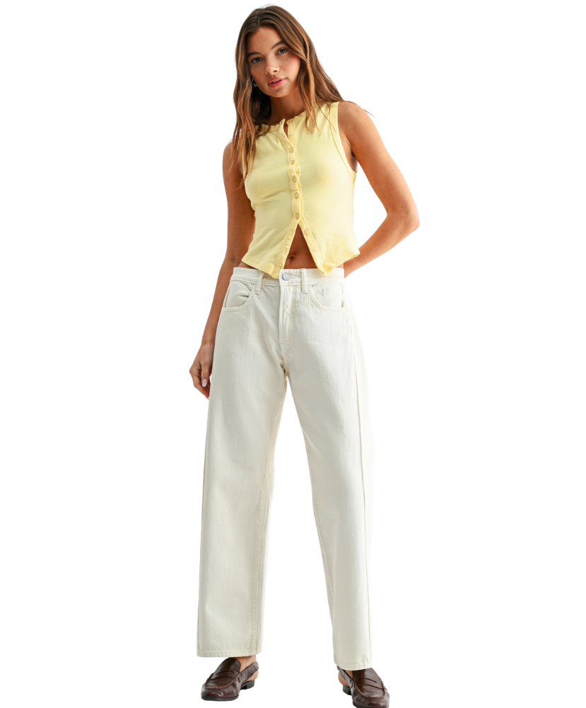 Alayna Stretch Slight Barrel Twist Jean