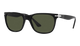 Black sunglasses with a Persol on a white background