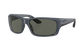 Costa Sunglasses with polarized gray lenses and midnight bkue frame on a white background