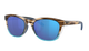 Costa Sunglasses with tortoiseshell frame and blue polarized lenses on a white background