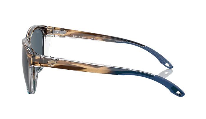 Sunglasses with a gradient frame on a white background