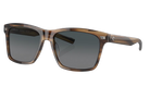 Costa Sunglasses with tortoise brown frame and gray lenses on a white background