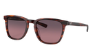 Costa Sunglasses with tortoiseshell frame and rose lenses on a white background