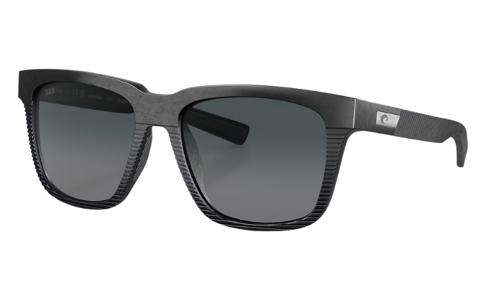 Black Costa sunglasses with a white background
