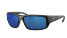 COSTA Sunglasses with blue lenses and black frame on a white background FANTAIL