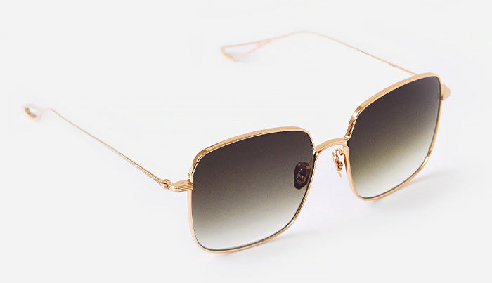 KREWE Eve Sunglasses- 1 pair– Gold Metal Frame | Brown Gradient Lenses | No Case Krewe - Eve – Shades Sunglasses main image 3