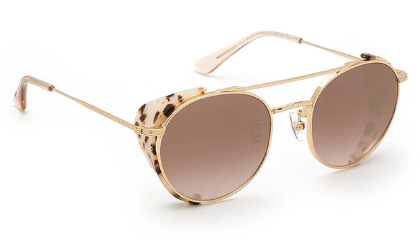 KREWE Orleans Blinker Rose Gold Sunglasses Krewe Orleans Sunglasses Krewe Orleans Titanium Blue  main image 2