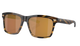 Costa Sunglasses with tortoise brown frame and gold mirror lenses on a white background