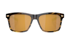 Costa Sunglasses with tortoise brown frame and gold mirror lenses on a white background