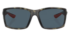 Camoflage Costa sunglasses with gray lenses on a white background