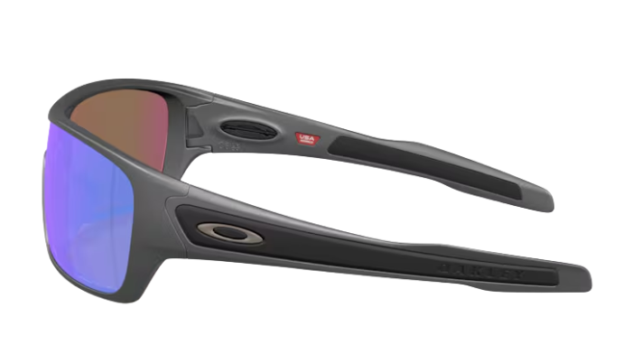 Oakley Sunglasses with purple lenses on a white background