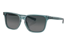 Teal crystal Costa sunglasses with a gray gradient polarized lens on a white background