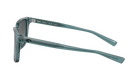 Teal crystal Costa sunglasses with a gray gradient polarized lens on a white background