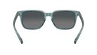 Teal crystal Costa sunglasses with a gray gradient polarized lens on a white background
