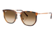 RayBan Sunglasses with tortoiseshell frame and brown gradient lenses on a white background