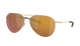 Costa Aviator sunglasses with gold frame and gold mirror lenses on a white background