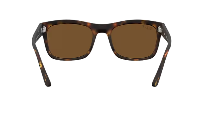 Ray-Ban Tortoiseshell sunglasses with brown lenses on a white background