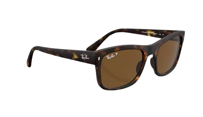Ray-Ban Tortoiseshell sunglasses with brown lenses on a white background