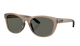 Costa Sunglasses with a smoke grey frame and polarized gray lenses on a white background