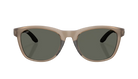 Costa Sunglasses with a smoke grey frame and polarized gray lenses on a white background