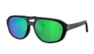 Black Costa Sunglasses with green mirror lenses. Street Heat