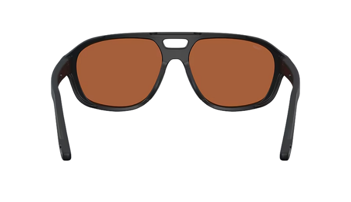 Black Costa Sunglasses with green mirror lenses. Street Heat