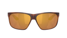 Costa sunglasses with a tortoiseshell frame and polarized gold mirror on a white background