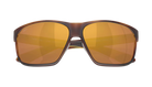Costa sunglasses with a tortoiseshell frame and polarized gold mirror on a white background