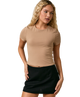 Britt Double Lined Short Sleeve Baby Tee