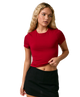 Britt Double Lined Short Sleeve Baby Tee
