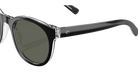 Black Costa sunglasses with polarized dark lenses on a white background