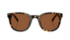 Costa Sunglasses with tortoiseshell frame and brown polarized lenses on a white background