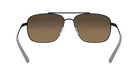 Costa Sunglasses with polarized brown gradient lenses and a black frame on a white background