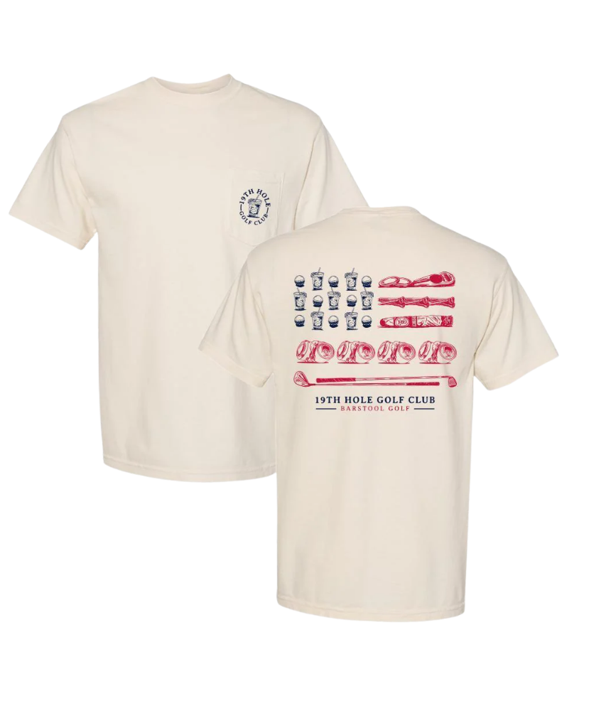 Barstool - 19th Hole Flag Pocket Tee
