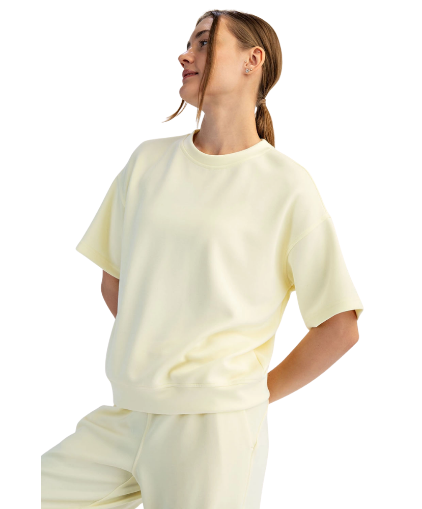Modal Poly Span Short Sleeve Top