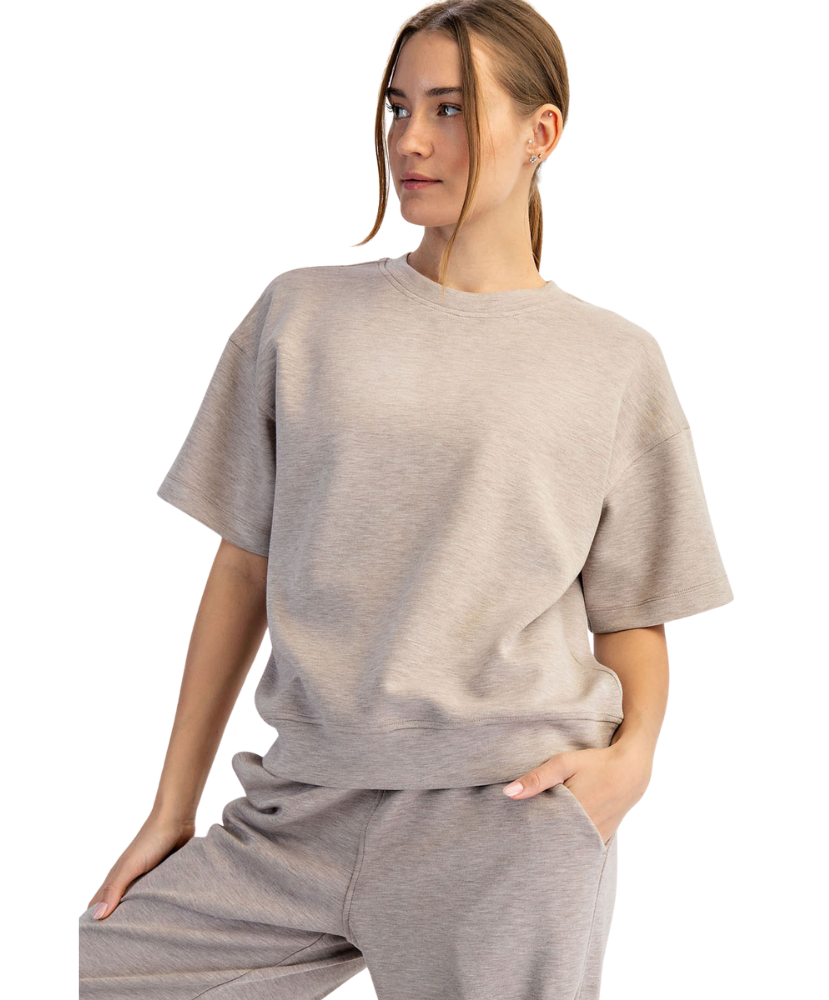 Modal Poly Span Short Sleeve Top