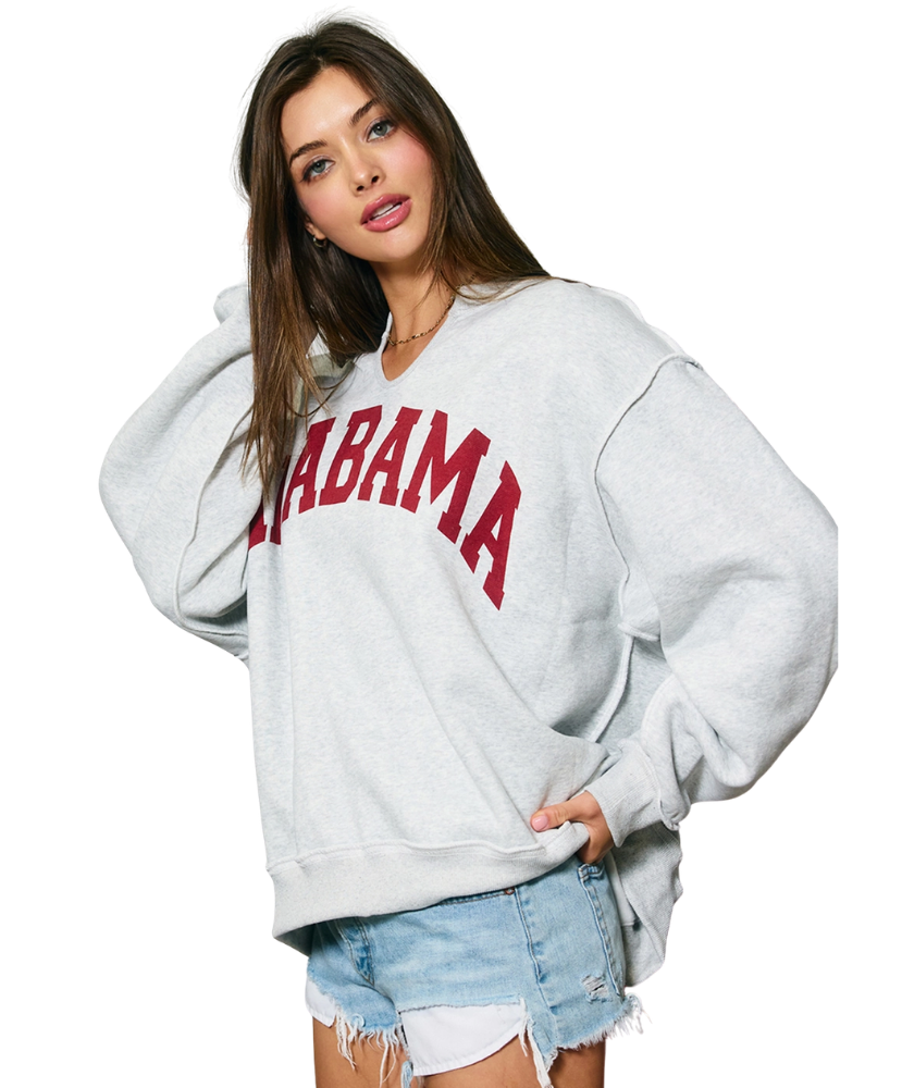 Alabama Reversible Oversized Pullover