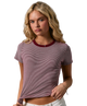 Riley Round Neck Short Sleeve Stripe Tee