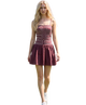 Liv Cutout Trim Detail Smocked Back Mini Dress