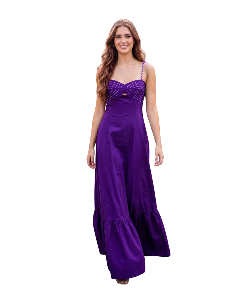 Bailey Braided Shoulder Maxi Dress