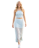 Hannah Lace Fring Halter Set