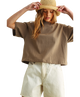 Linen Knitted Short Sleeve Top