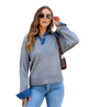 Henley Layered Collar Knit Top