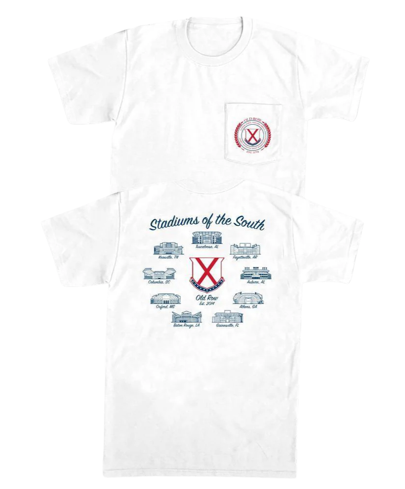 Old Row - Stadiums Of The South Pocket Tee