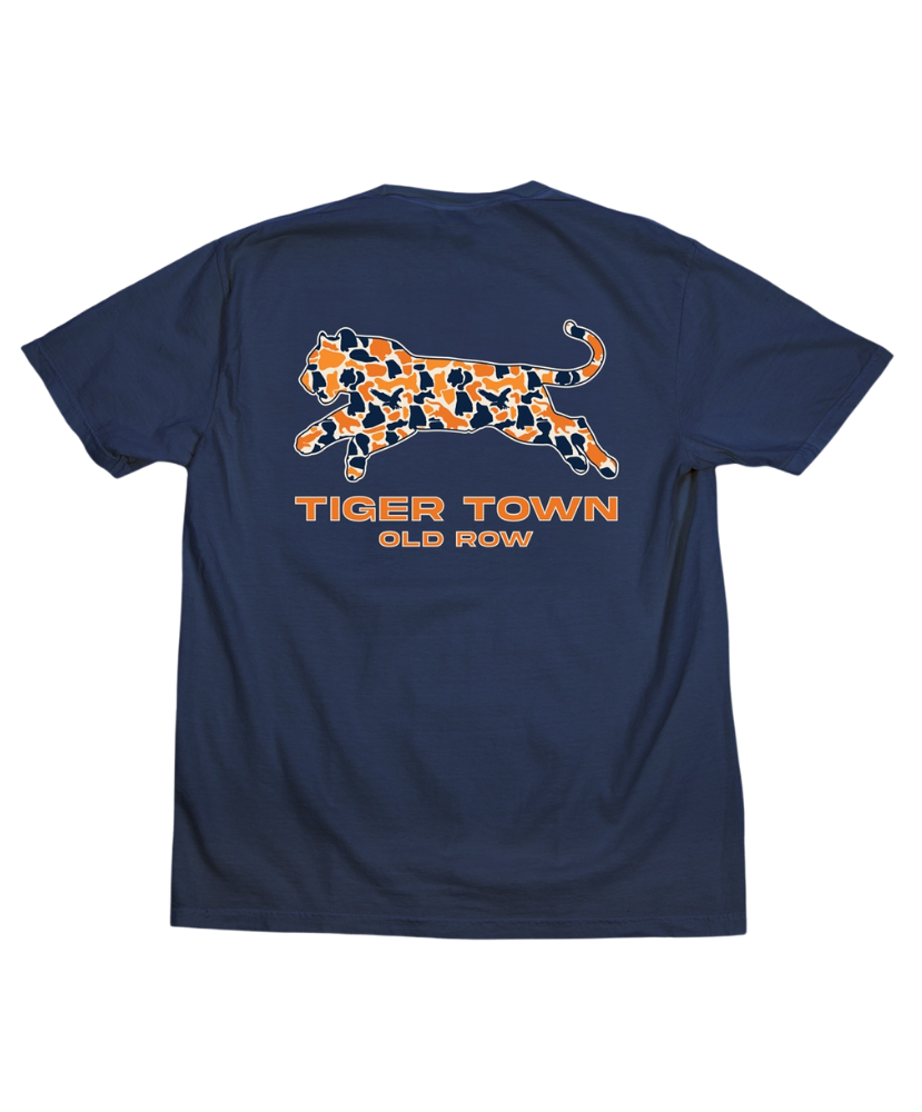 Old Row - Auburn Camo Tiger Pocket Tee