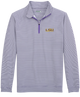 Genteal Apparel - Venture Pinstripe Performance Quarter-Zip- LSU Logo
